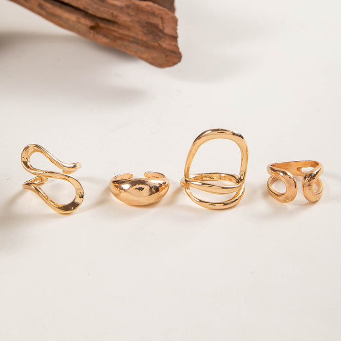 Vintage Snake Spider Rings - 4pcs Set