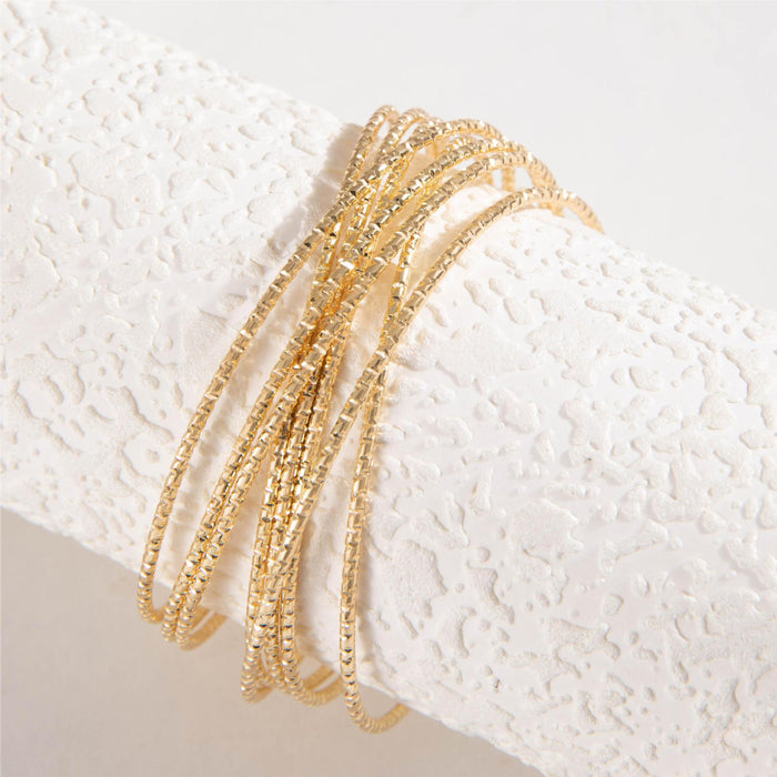 Minimalist Multilayer Gold Cross Cuff Bracelet - Statement Hand Jewelry