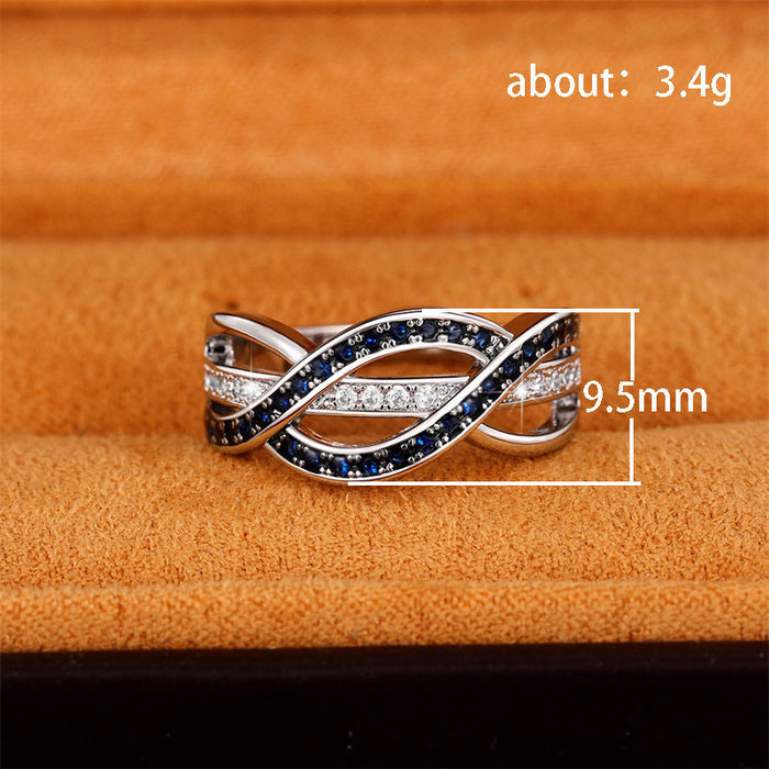 Personalized trend index finger ring, fashionable geometric line ring