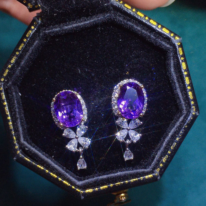 Amethyst earrings