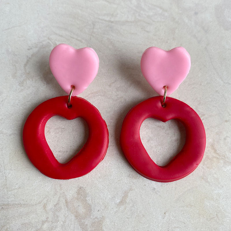 Handmade Soft Clay Earrings - Unique and Trendy, Perfect for Students