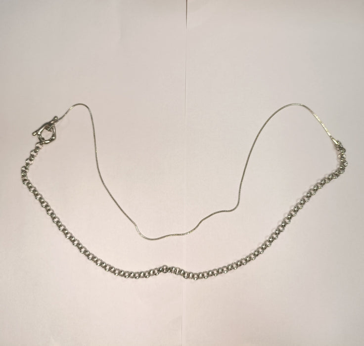 18K plated Figaro necklace, a fashionable and versatile titanium steel chain jewelry