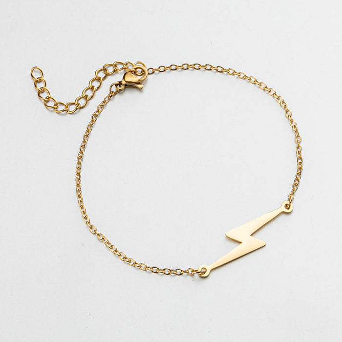 Hollow geometric love pendant bracelet, simple fashion jewelry wholesale