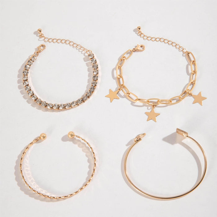 Luxury Star Pendant Bracelet Set - Chic and Stylish Jewelry Collection