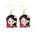 Cartoon Princess Earrings - wallojewerly 