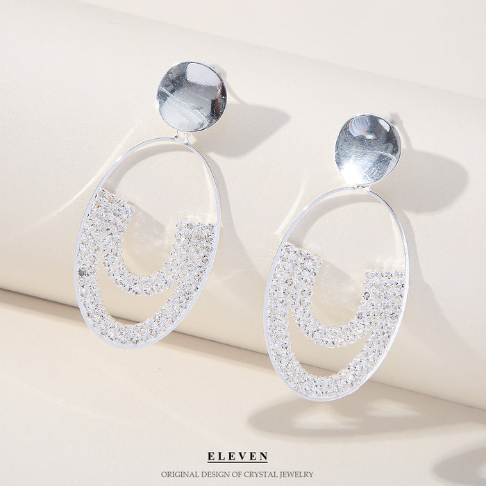 Korean Circle Earrings - Trendy and Exaggerated Jewelry for Women