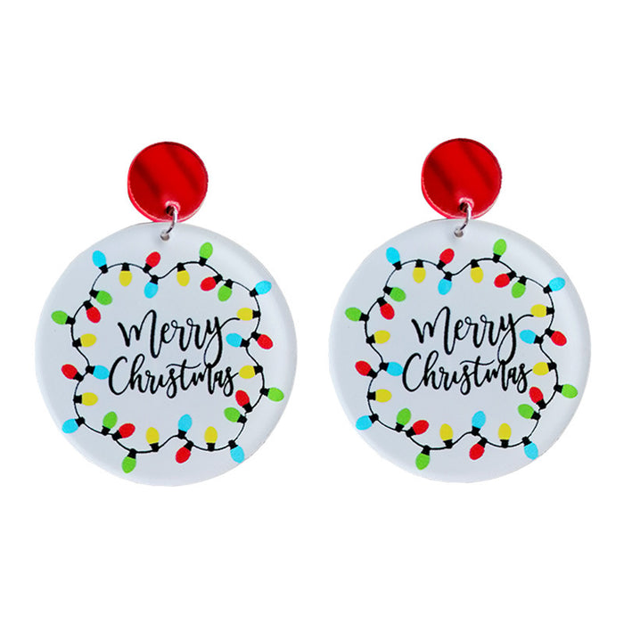 Christmas acrylic earrings