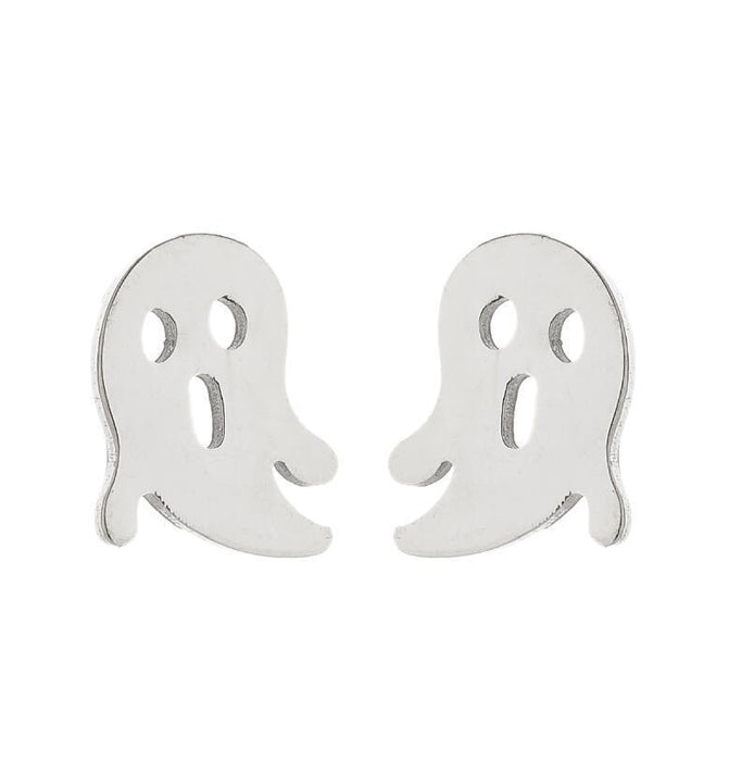 Halloween pumpkin skull earrings, European and American cross-border simple fashion ghost spider web earrings wholesale