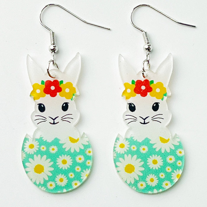 Acrylic Easter earrings