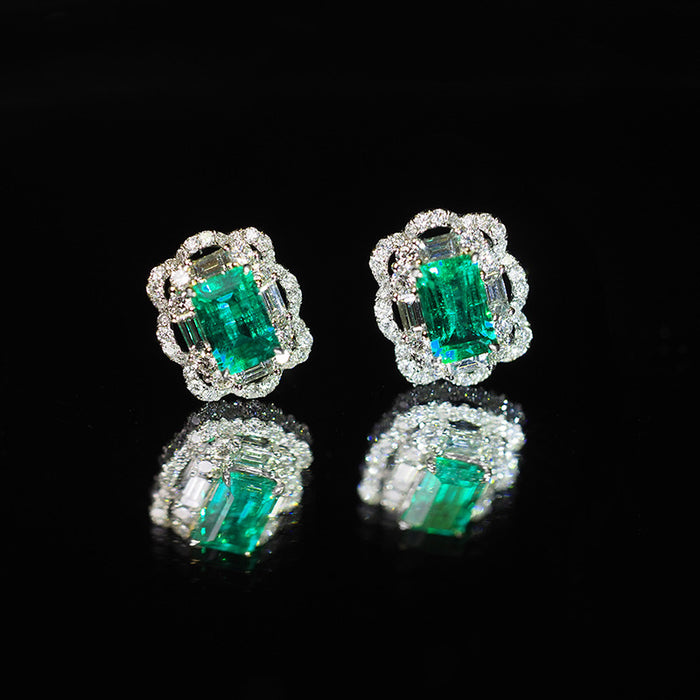 High-end noble lady earrings palace style French earrings