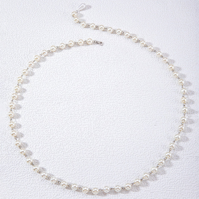 Pearl waist chain elegant dress accessories