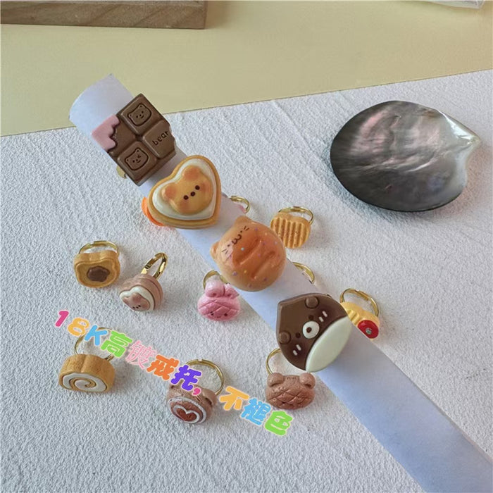 Fun chocolate resin ring