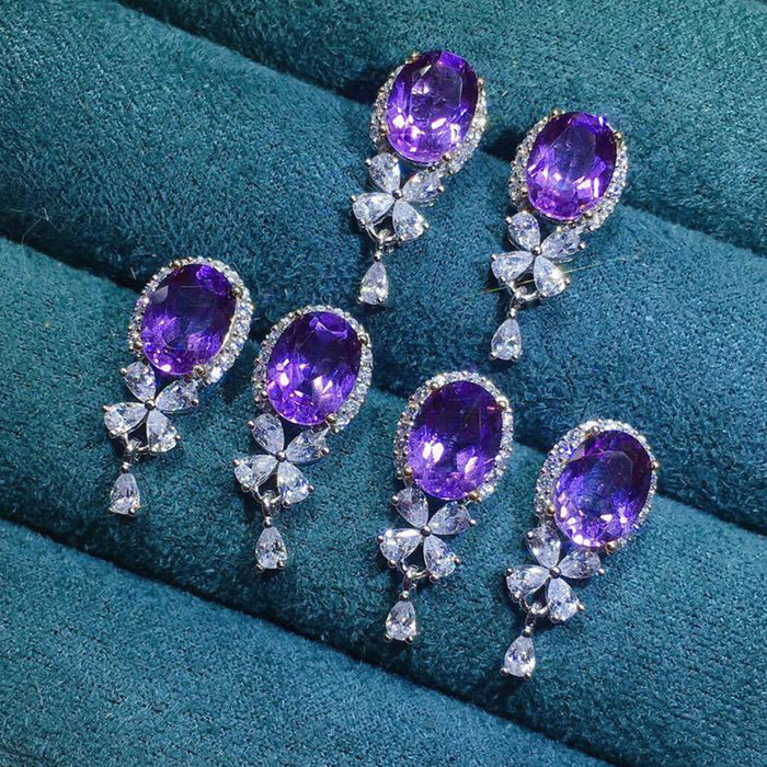 Amethyst earrings