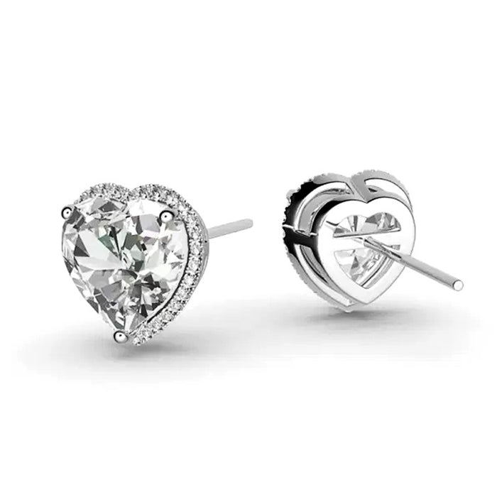 Heart shaped earrings earrings for students women - wallojewerly 