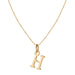 Gold alloy 26 English letter necklace - wallojewerly 