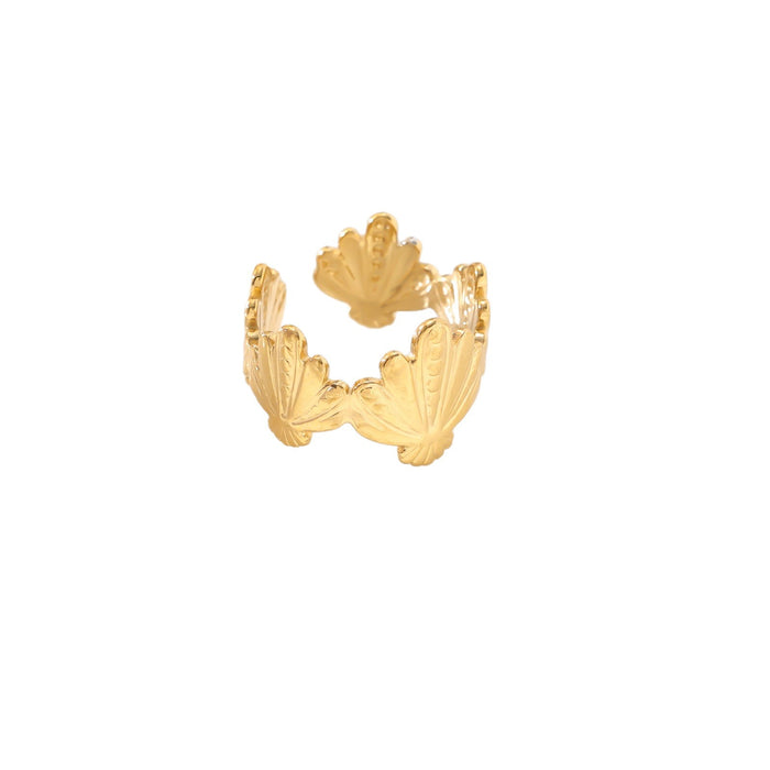 Wholesale 18K gold irregular openwork rings
