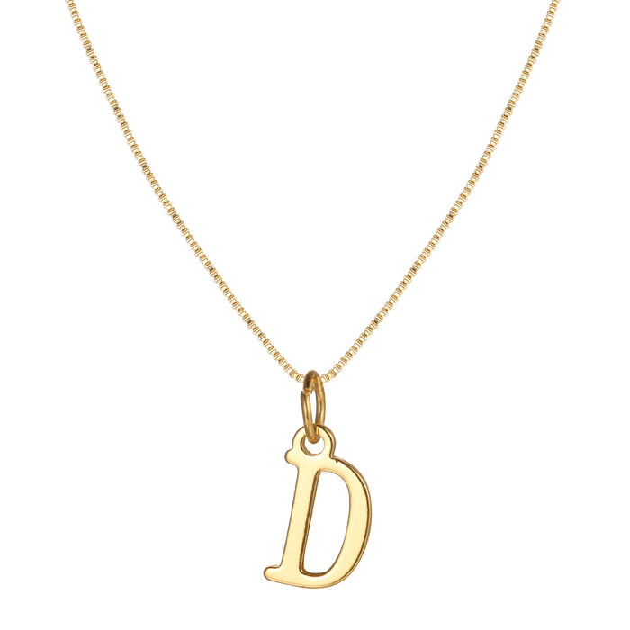 Gold alloy 26 English letter necklace - wallojewerly 