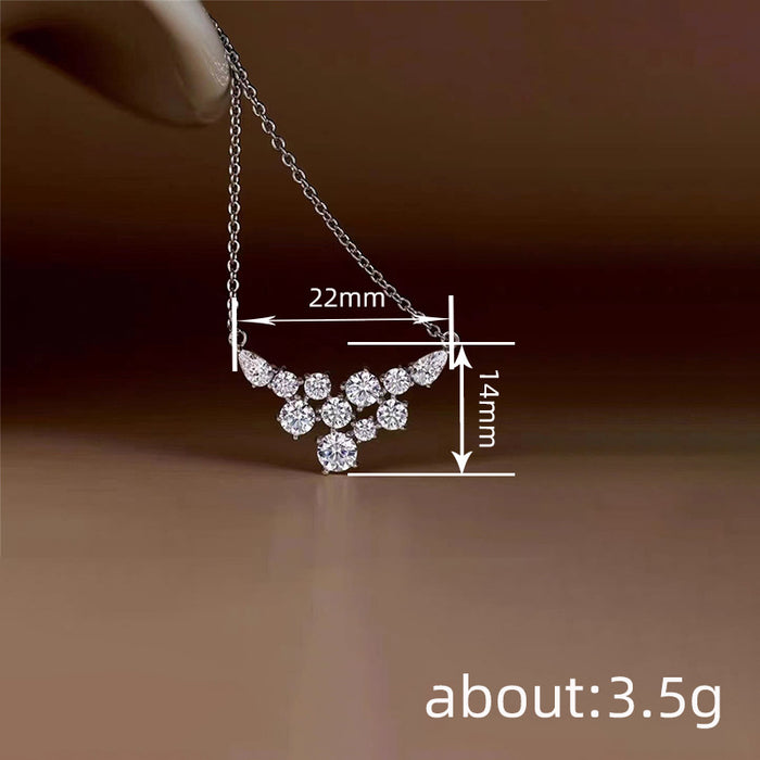 Geometric Metal Tail Chain Necklace