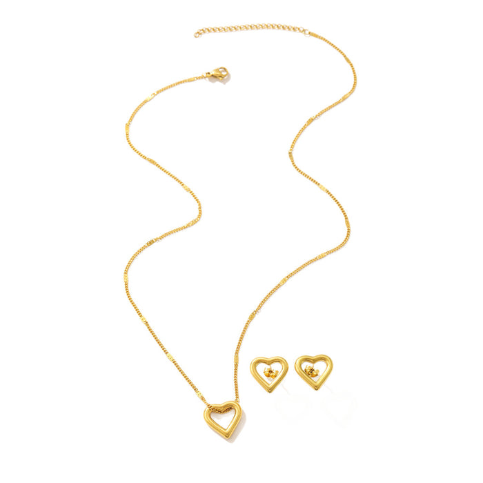 Wholesale stainless steel and titanium steel star-shaped gold necklaces