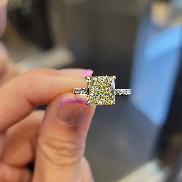 Anillo de cubo de azúcar estilo heroína de drama coreano anillo estilo princesa para mujer