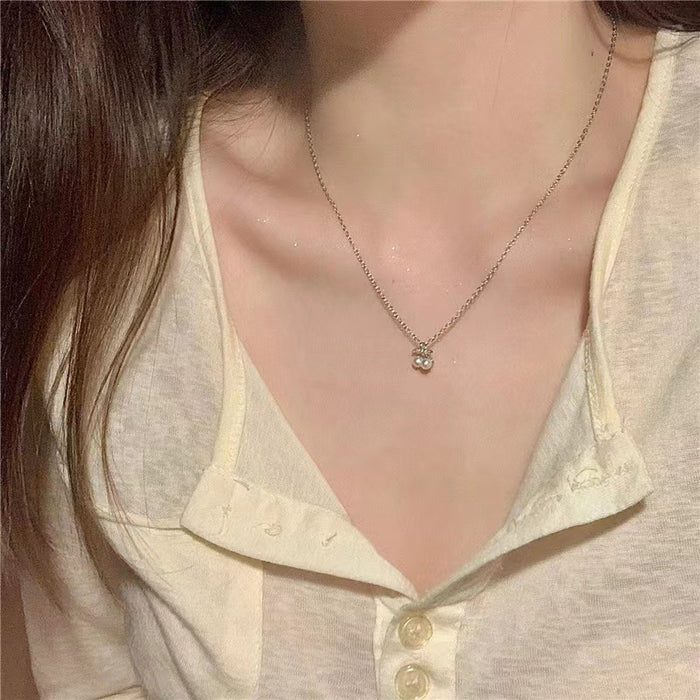 Cherry Pendant Clavicle Necklace
