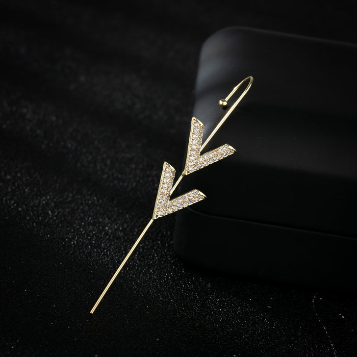 Minimalist Geometric Butterfly and Christmas Tree Stud Earrings with Rhinestone Inlay - Perfect for Holiday Celebrations