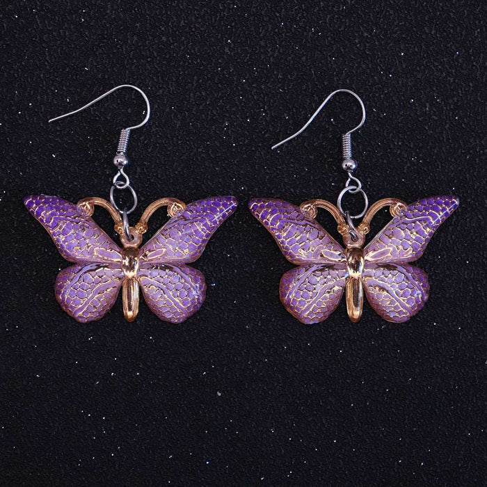 Colorful butterfly earrings