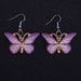 Colorful butterfly earrings