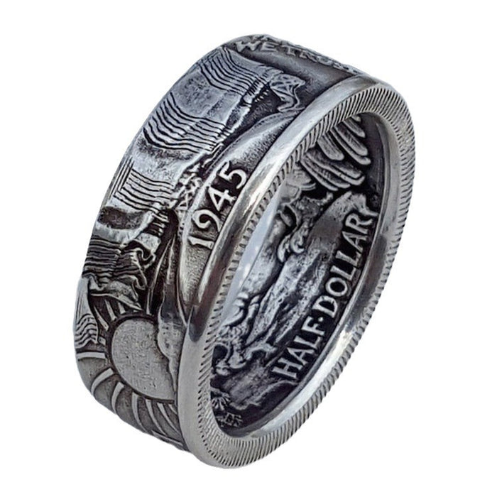 Alloy Coin Morgan 1945 Ring