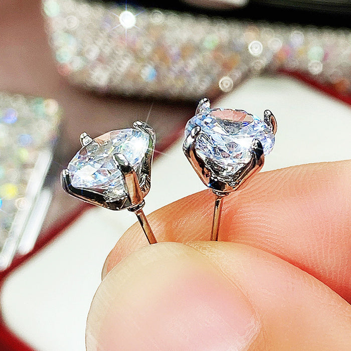 Colorful flower-shaped earrings for women, creative and generous earrings