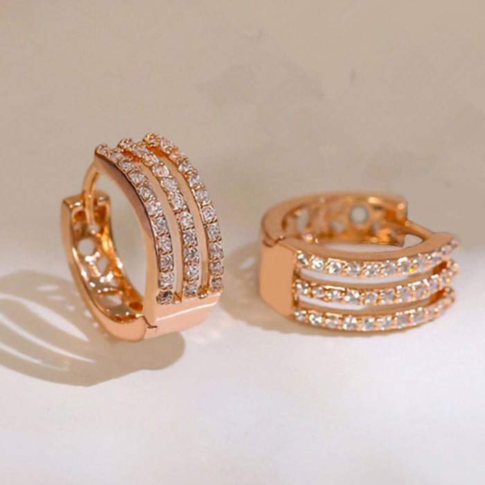 Line earrings hollow design queen earrings