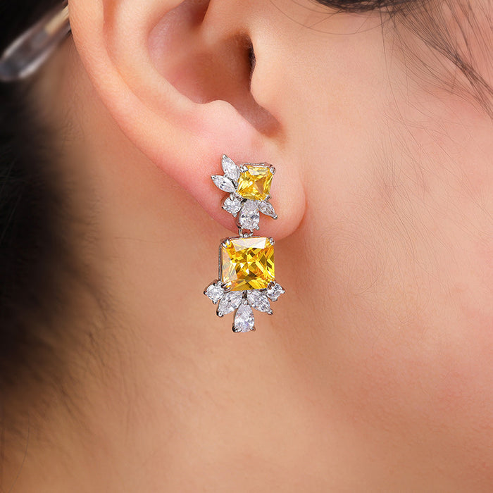 Simulation temperament earrings palace luxury earrings