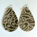 Creative Embossed Leather Earrings - High-Quality Vintage Earrings for Women - wallojewerly 