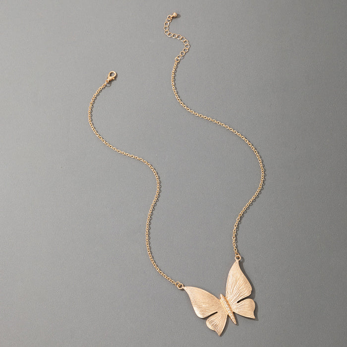 Statement Butterfly Necklace - Geometric Irregular Choker