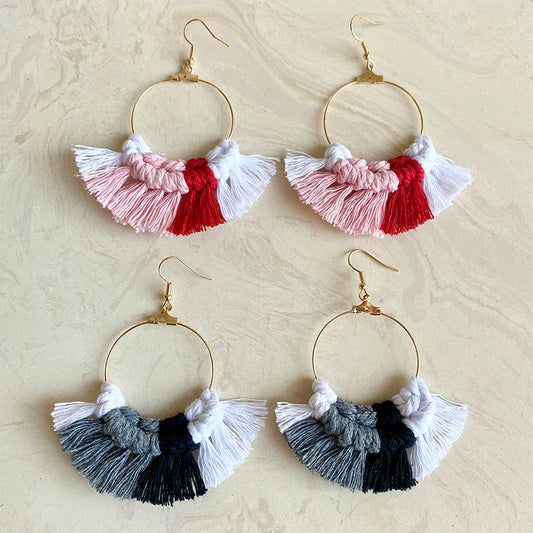 Pendientes de borlas bohemios para un look elegante