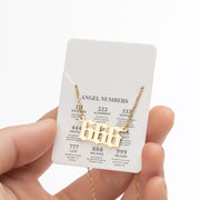 Angel Number Sweater Chain, Vintage 000-999 Stainless Steel Pendant Necklace Wholesale - wallojewerly 