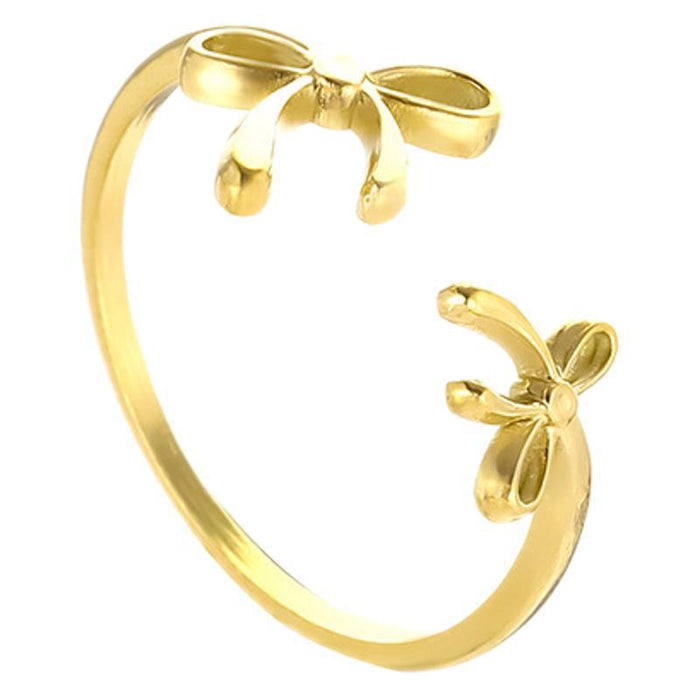 Wholesale stainless steel and titanium steel butterfly openwork rings