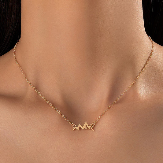 Mountain Range Pendant Necklace - Minimalist and Adventurous Design