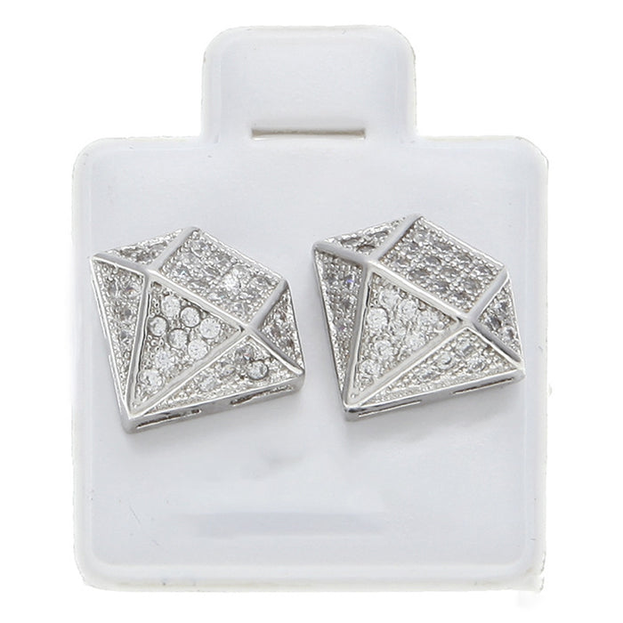 Square earrings European and American hip-hop style earrings