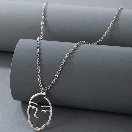 Cloud Pendant Necklace - Minimalist Geometric Chain for Women