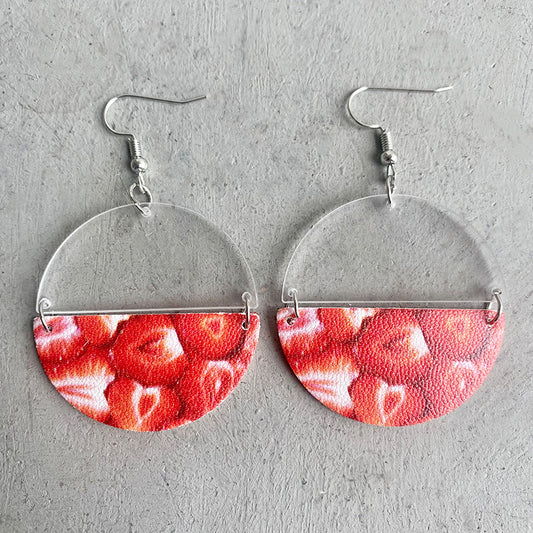 Acrylic fruit earrings