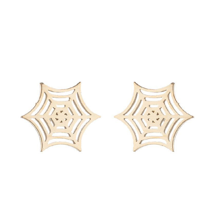 Love heart earrings, foreign trade Amazon new electroplated star musical note simple geometric niche earrings wholesale