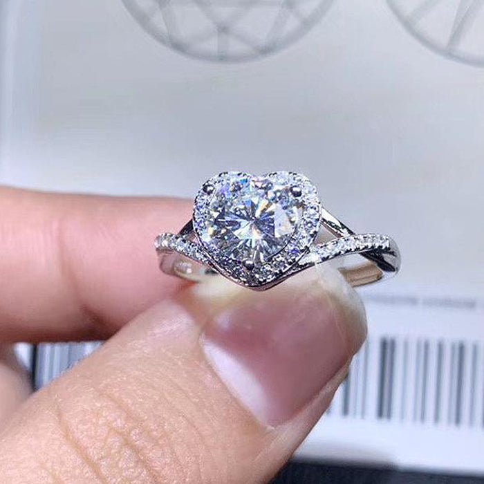 Imitation Tanzanite Women's Ring Horse Eye Hollow Luxury Palace Style Plated Two Color Gemstone Ring