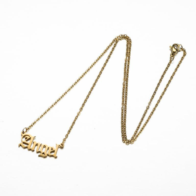 Angel Number Sweater Chain, Vintage 000-999 Stainless Steel Pendant Necklace Wholesale - wallojewerly 