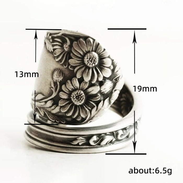 Thorn Ear Clip Ring Punk Style Hollow Design Jewelry