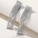 S925 silver needle white micro-paved rhinestone earrings