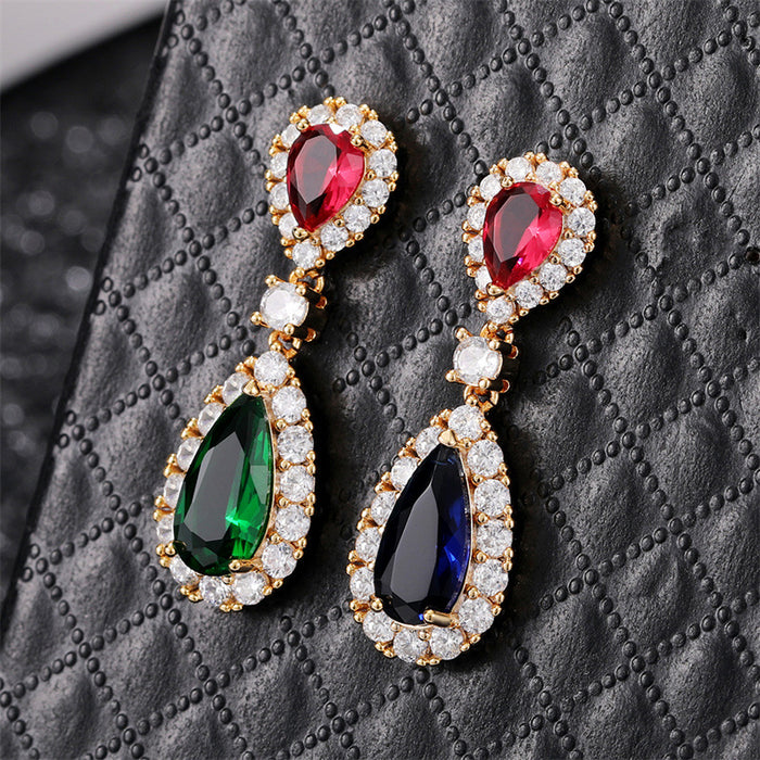 Baroque colored earrings