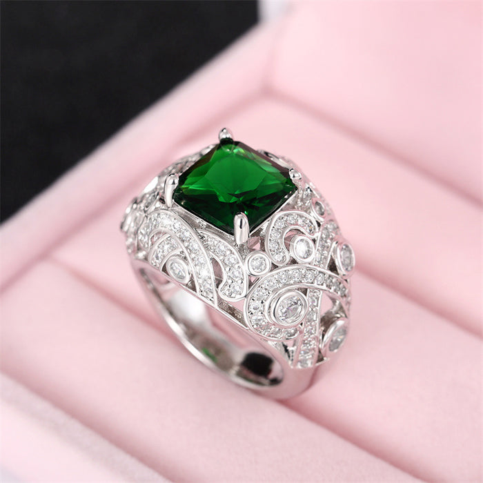 Luxury celebrity ring floral design women's ring