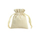 Drawstring cotton linen color wood ear ornaments storage bag - wallojewerly 