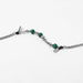 Titanium steel malachite steel ball cowhide rope mix bracelet - wallojewerly 